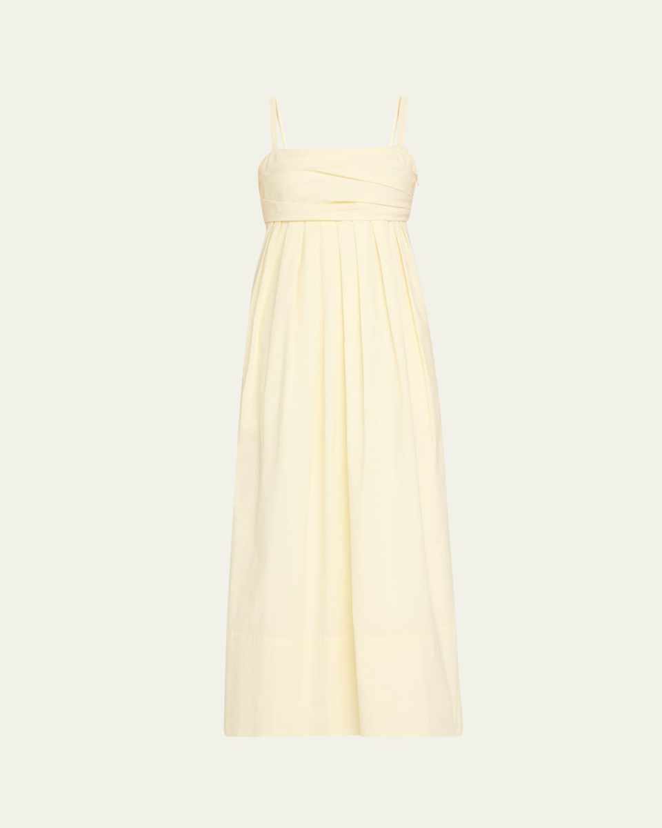 Claudine Technical Poplin Midi Dress